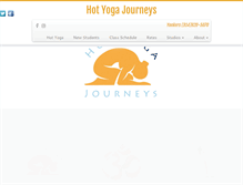 Tablet Screenshot of hotyogajourneys.com